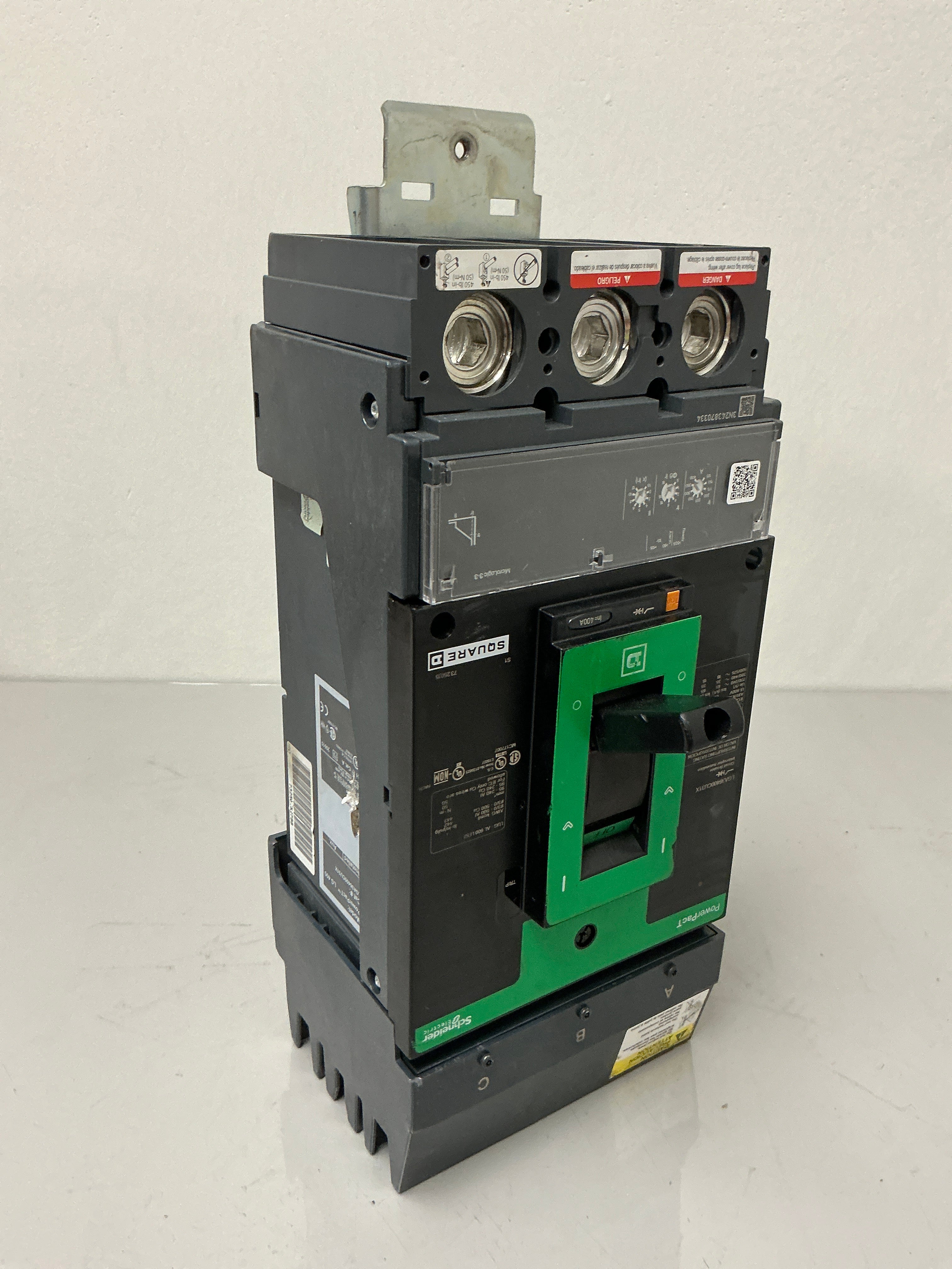 Used Square D LGA36400CU31X 3 Pole, 400 Amps, 600 Volts Circuit Breaker