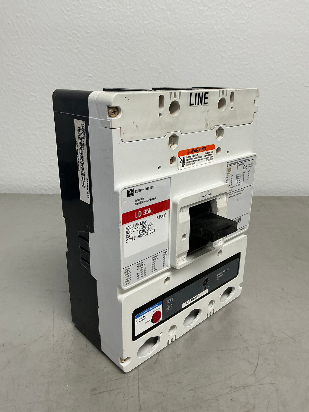 Used LD3600 3 Pole, 600 Amps, 600 Volts
