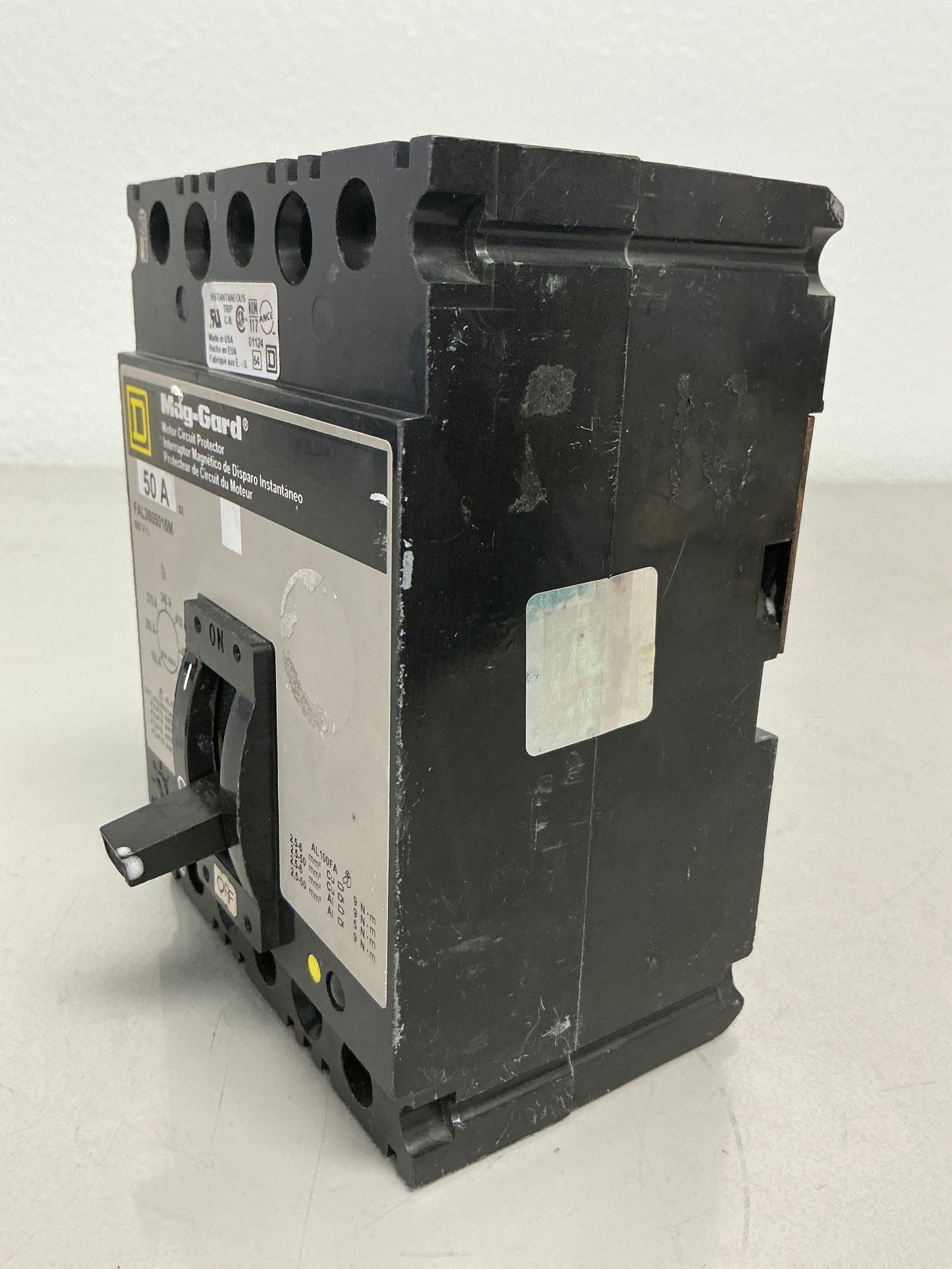 Used Square D FAL3605016M 50 Amps, 3 Pole