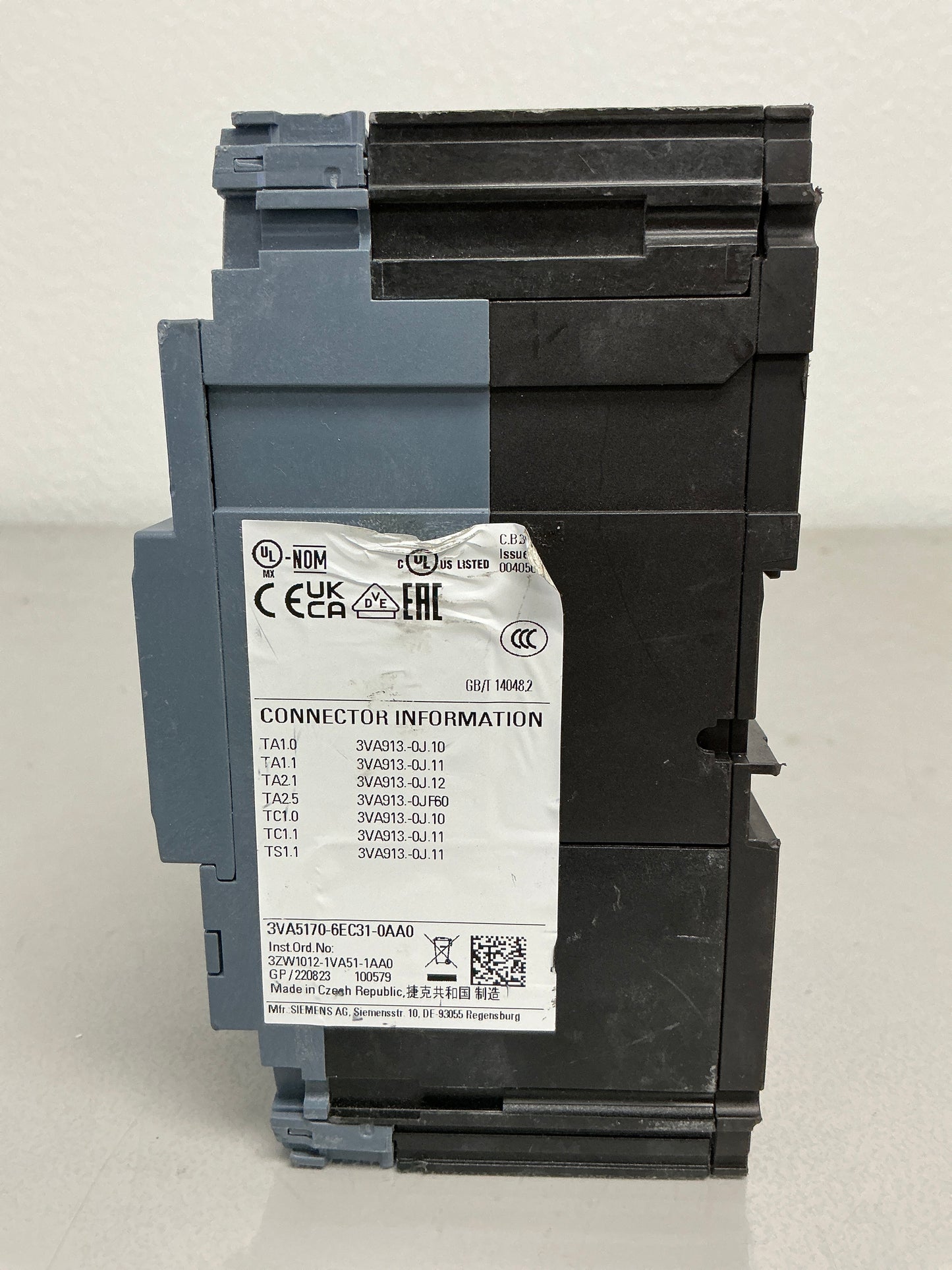 Used Siemens 3VA5170-6EC31-0AA0 3 Pole