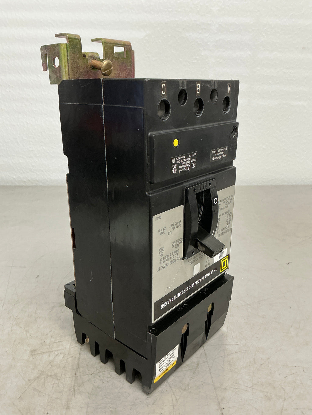 Used Square D KA36110 3 Pole, 110 Amps, 480 Volts Circuit Breaker