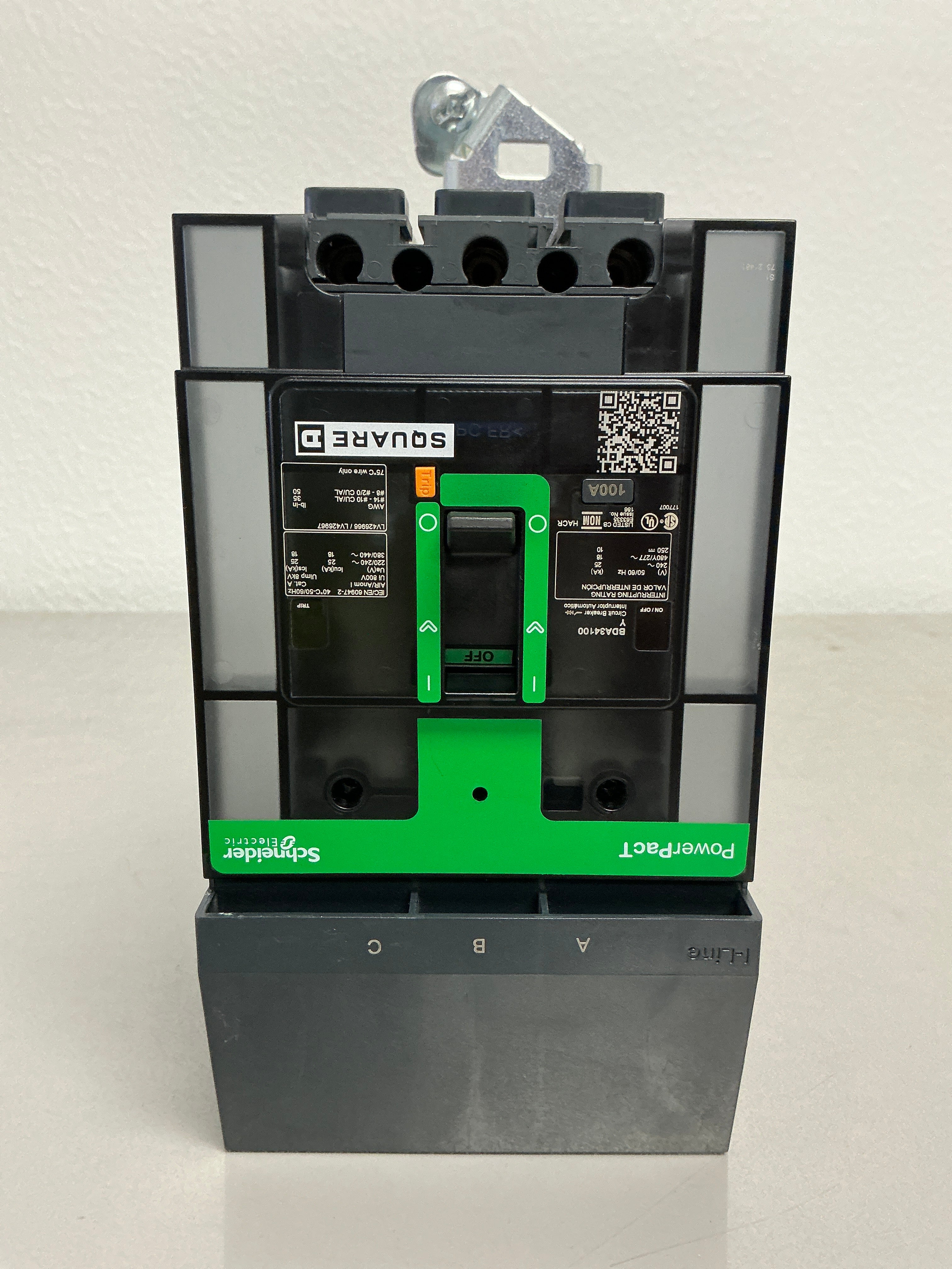 New  Square D BDA34100 3 Pole, 100 Amps, 480 Volts