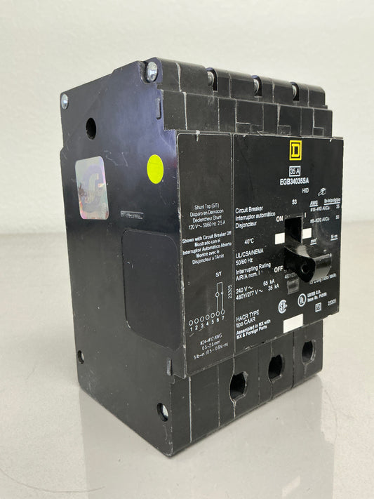 Used EGB34035SA 35 Amps, 480 Volts, 3 Poles