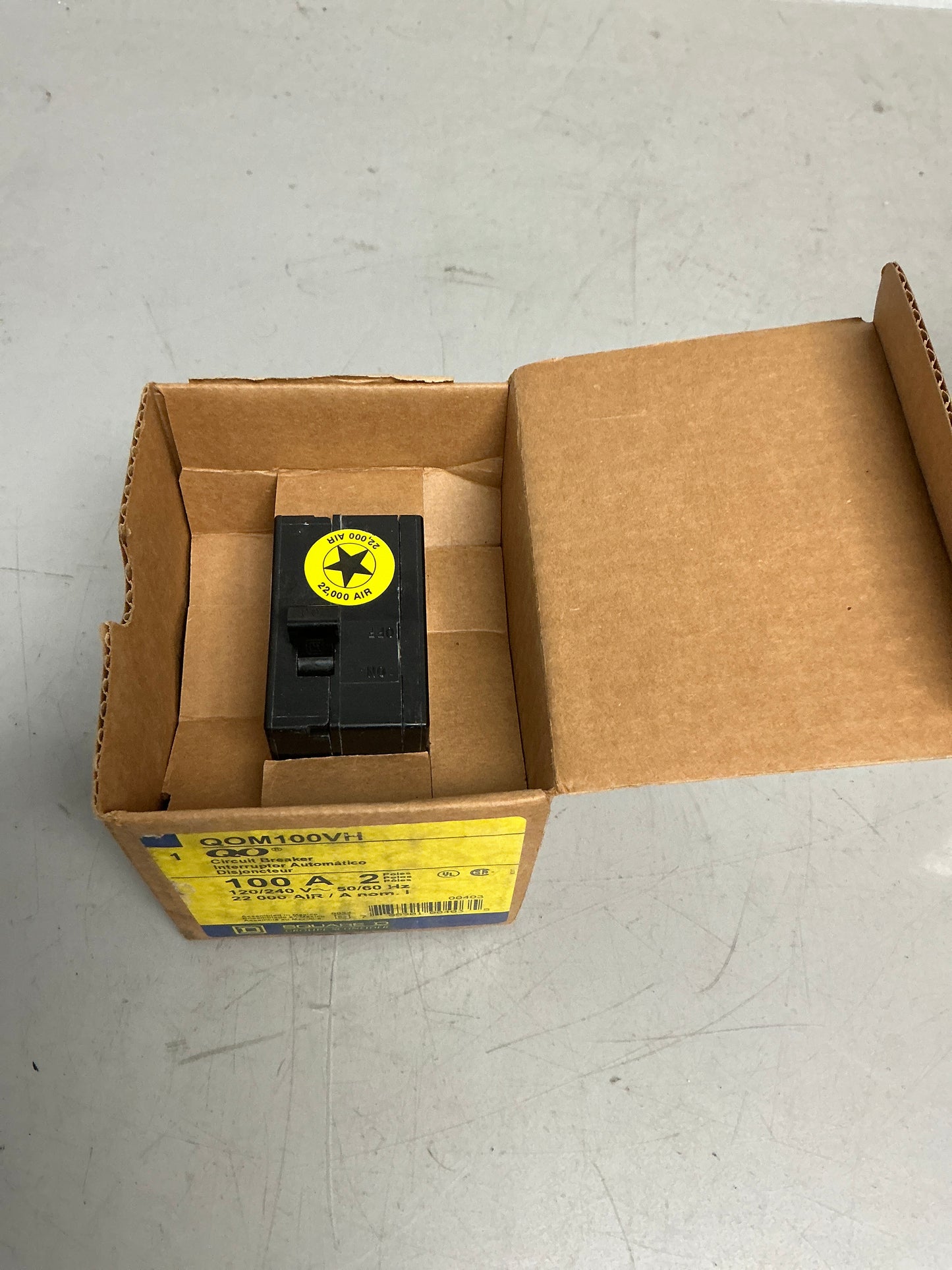 New Square D QOM100VH 2 Poles, 100 Amps, 240 Volts