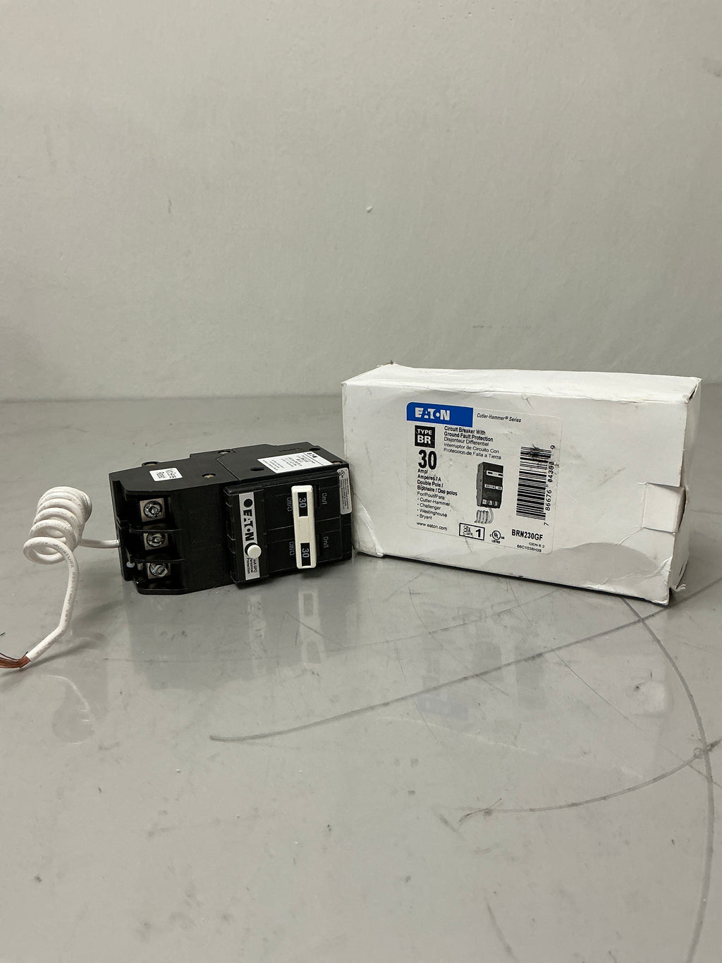 New Eaton BRN230GF 2 Pole, 30 Amps, 120/240 Volts Circuit Breaker