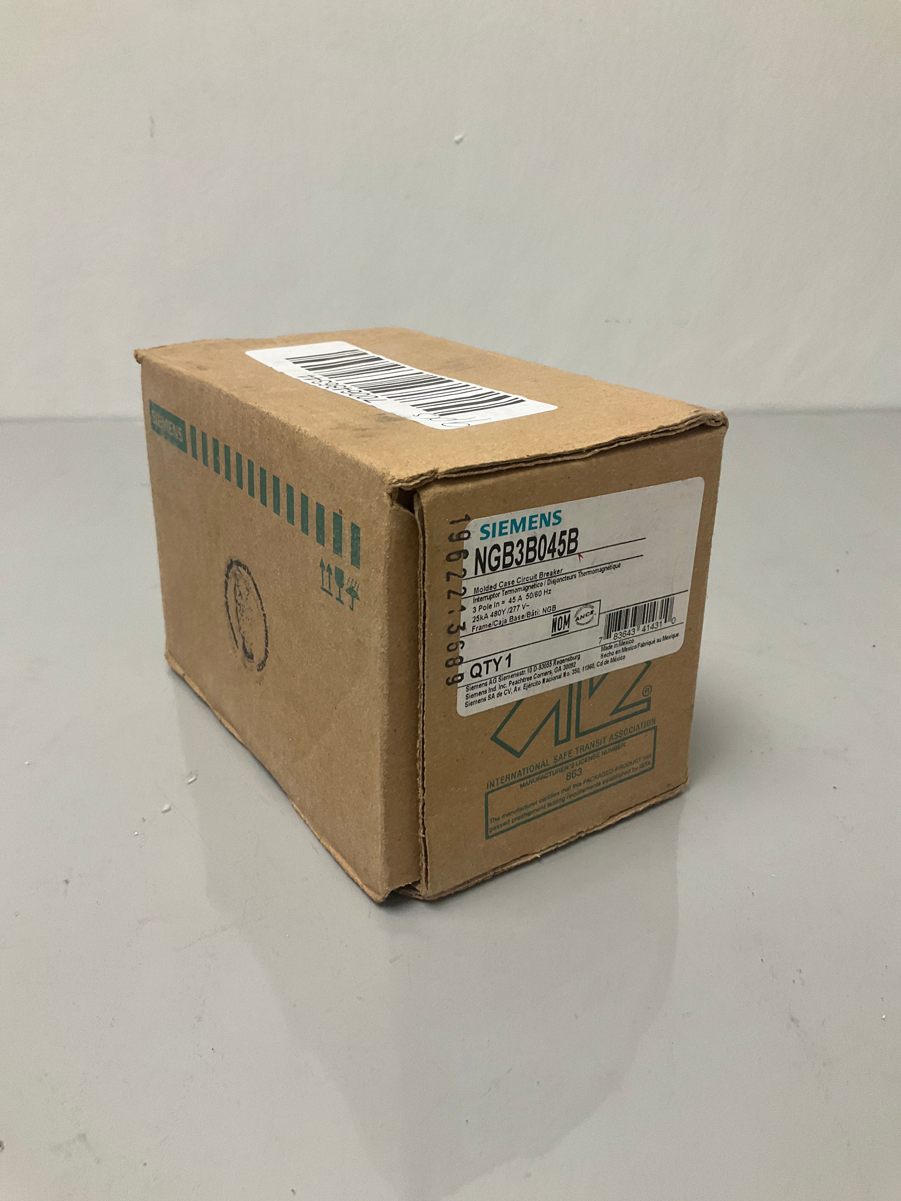 New Siemens NGB3B045B 3 Pole, 45 Amps, 480 Volts Circuit Breaker