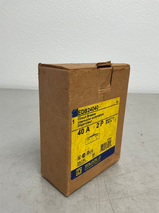 New Square D EDB24040 2 Pole, 40 Amps, 480 Volts