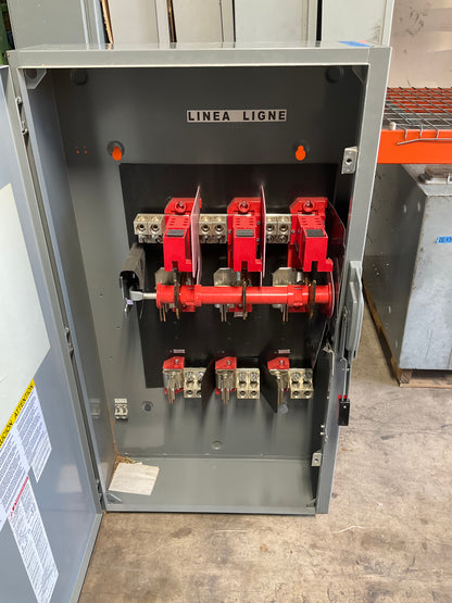 New Square D CH366 Disconnect 600 Amp 600 Volt Fusible Indoor