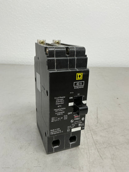New Square D EDB24040 2 Pole, 40 Amps, 480 Volts