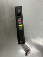 Used Square D QOB120GFI 1 Pole, 20 Amps, 120 Volts Circuit Breaker