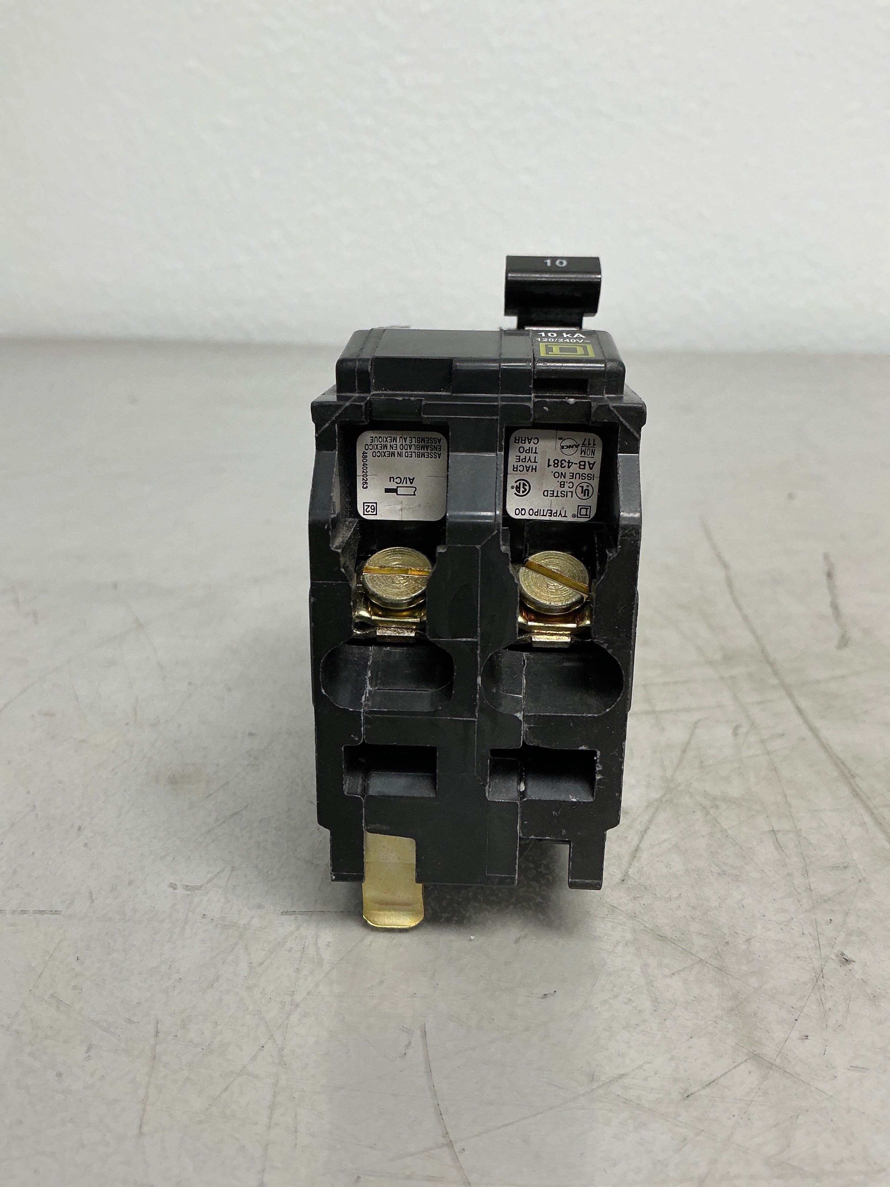 Used Square D QO210 2 Pole, 10 Amps, 240 Volts
