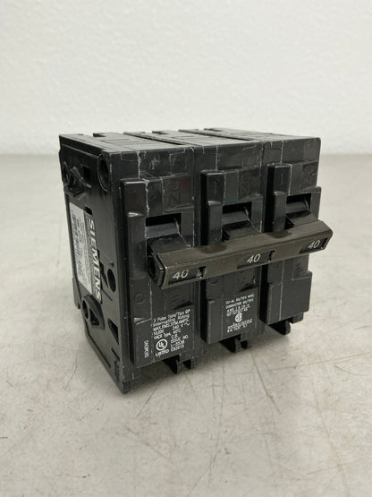 Used Siemens Q340 3 Pole, 40 Amps, 240 Volts