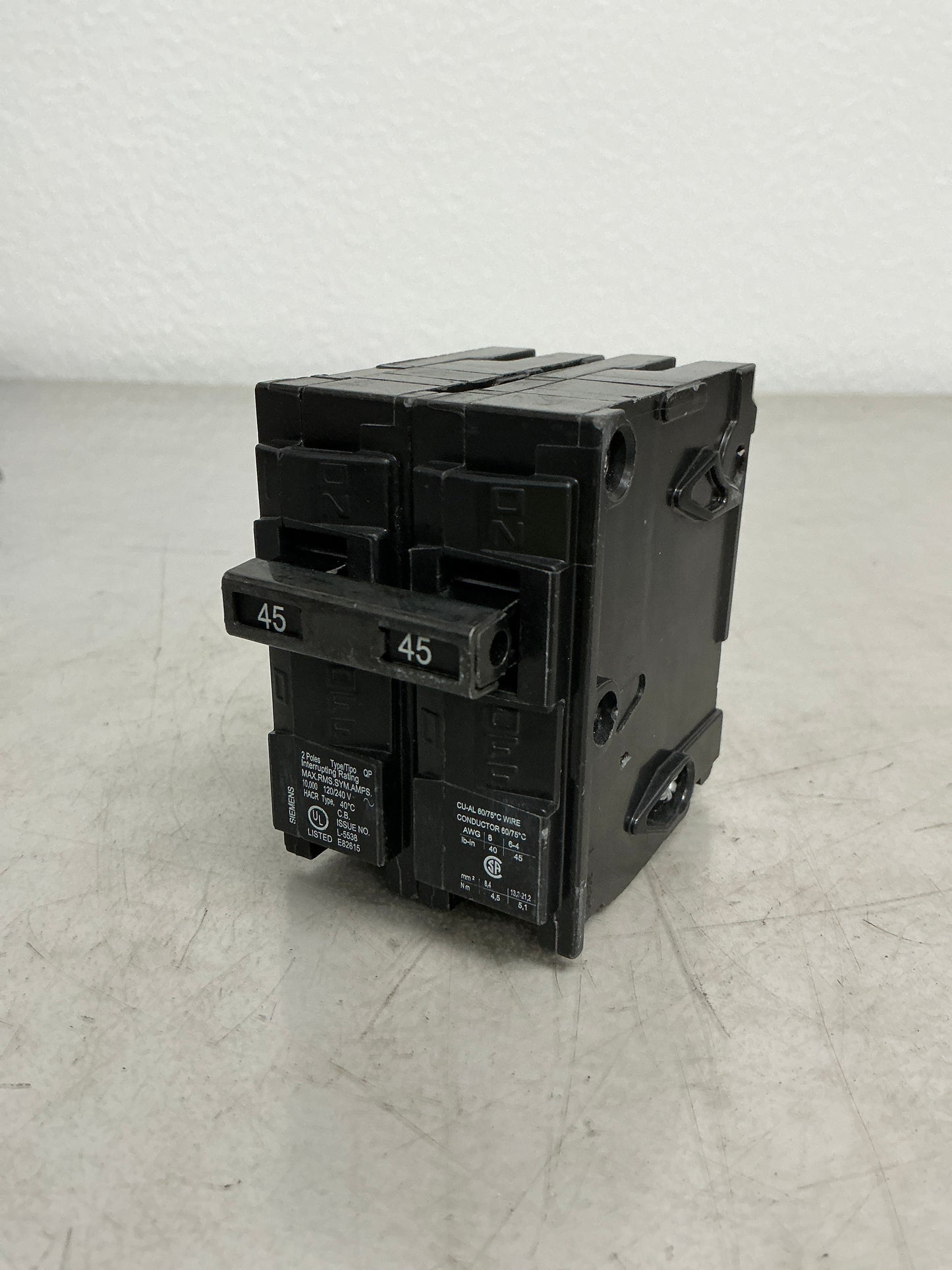 New Siemens Q245 2 Pole, 45 Amps, 240 Volts