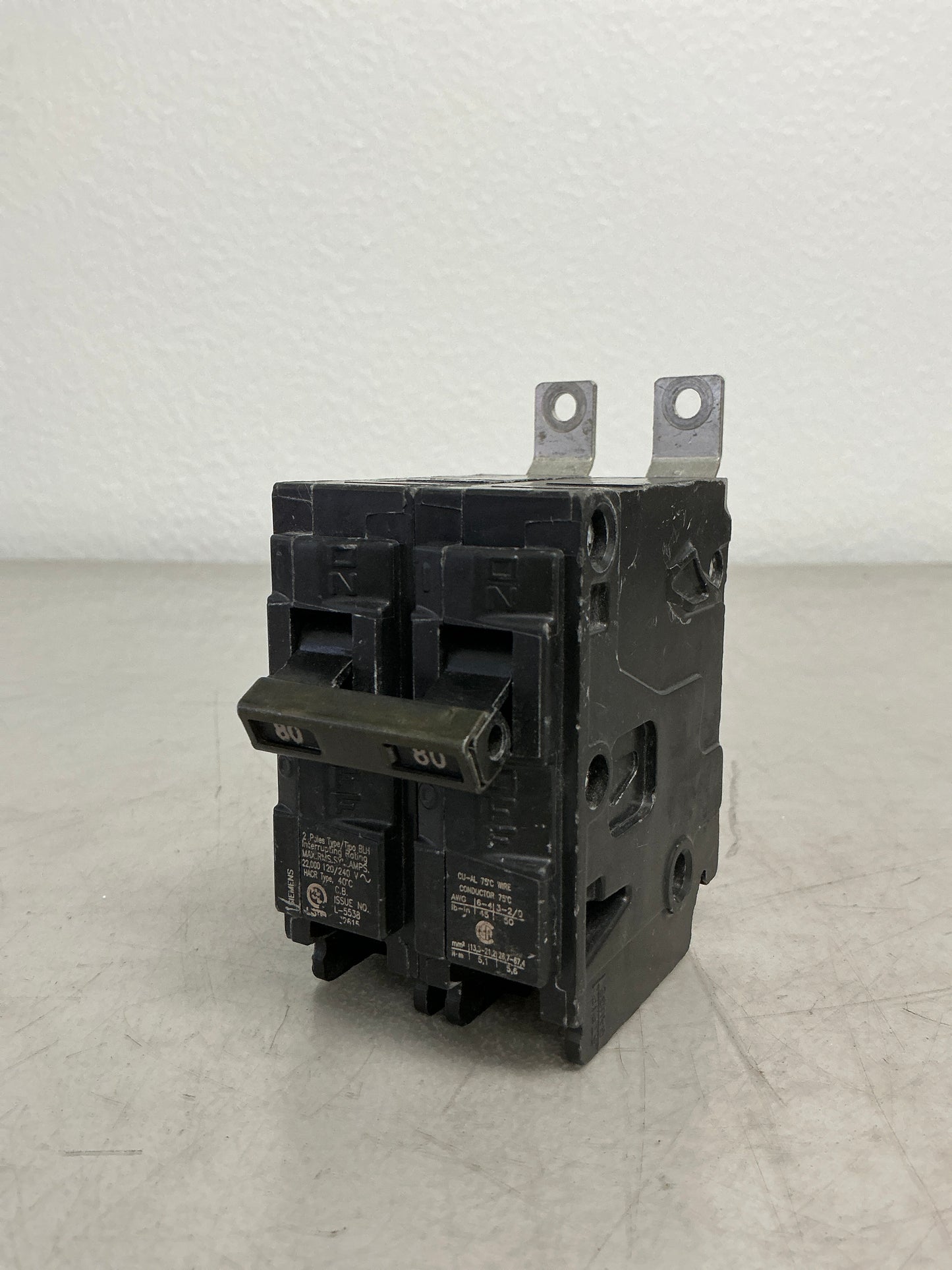 Used Siemens B280H 2 Pole, 80 Amps, 240 Volts