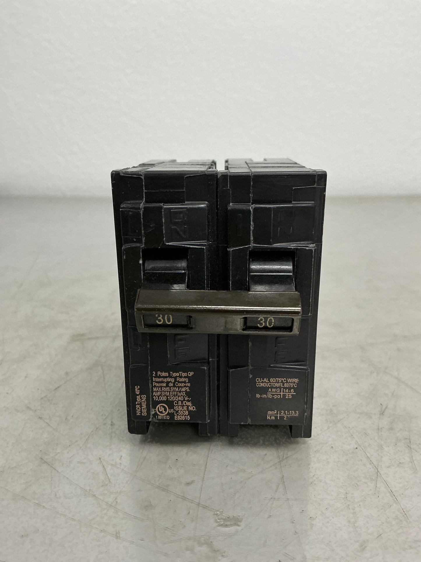 Used Siemens Q230 2 Pole, 30 Amps, 240 Volts