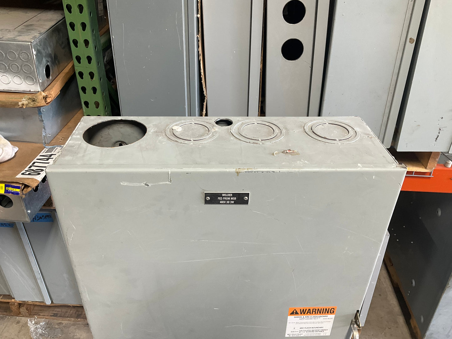 Used GE TH3365 Disconnect 400 Amp 600 Volt Fusible Indoor