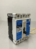 Used Cutler-Hammer HFD3080 with Shunt Trip 3 Pole, 80 Amps, 600 Volts Circuit Breaker