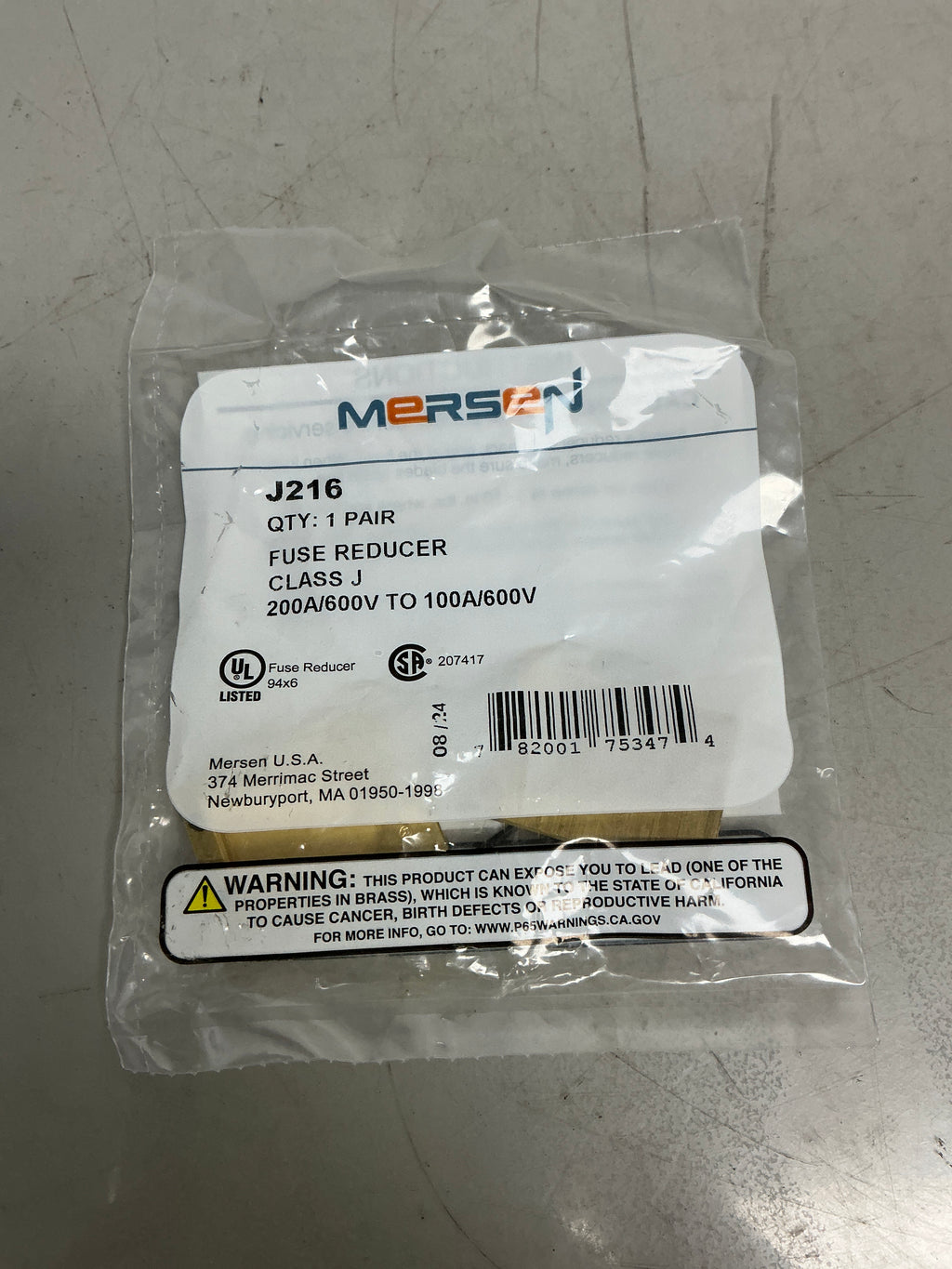 New Fuse Reducer J216 600 Volts