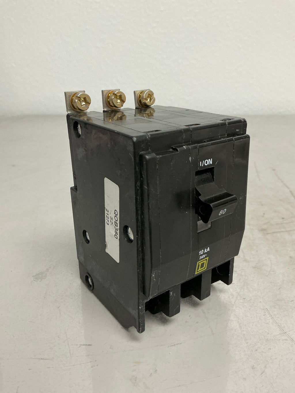 Used Square D QOB380 3 Pole, 80 Amps, 250 Volts