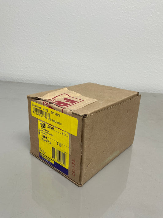 New Square D QOB3150VH 150 Amps, 3 Poles, 240 Volts