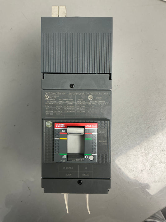 New ABB XT1HU3100AYD000XXX 100 Amps, 3 Poles, Breaker
