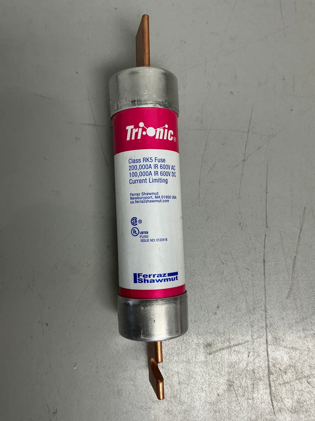 New Fuse TRS125RID 125 Amps, 600 Volts