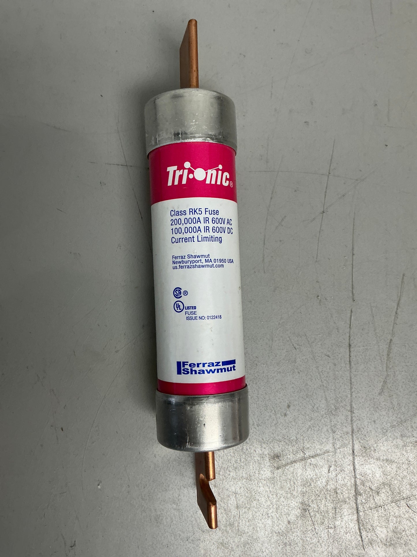 New Fuse TRS125RID 125 Amps, 600 Volts