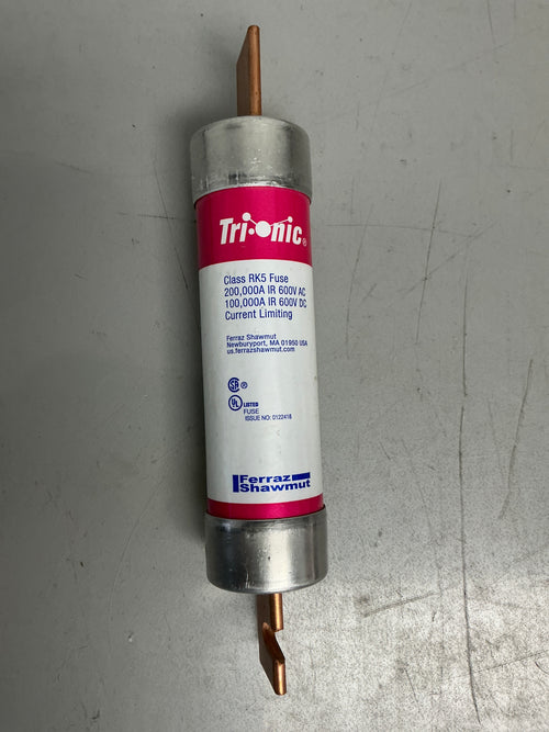 New Fuse TRS125RID 125 Amps, 600 Volts