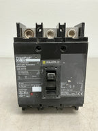 Used Square D QDL32175 3 Pole, 175 Amps, 240 Volts Circuit Breaker