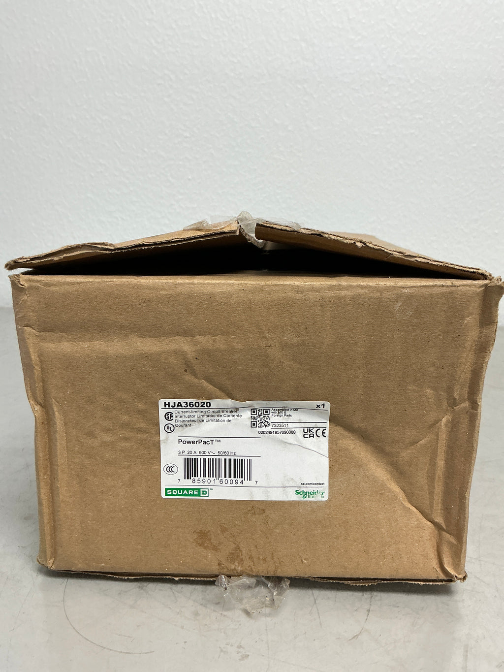 New Square D HJA36020 3 Pole, 20 Amps, 600 Volts