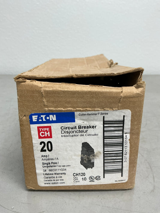 New Eaton CH120 1 Pole, 20 Amps