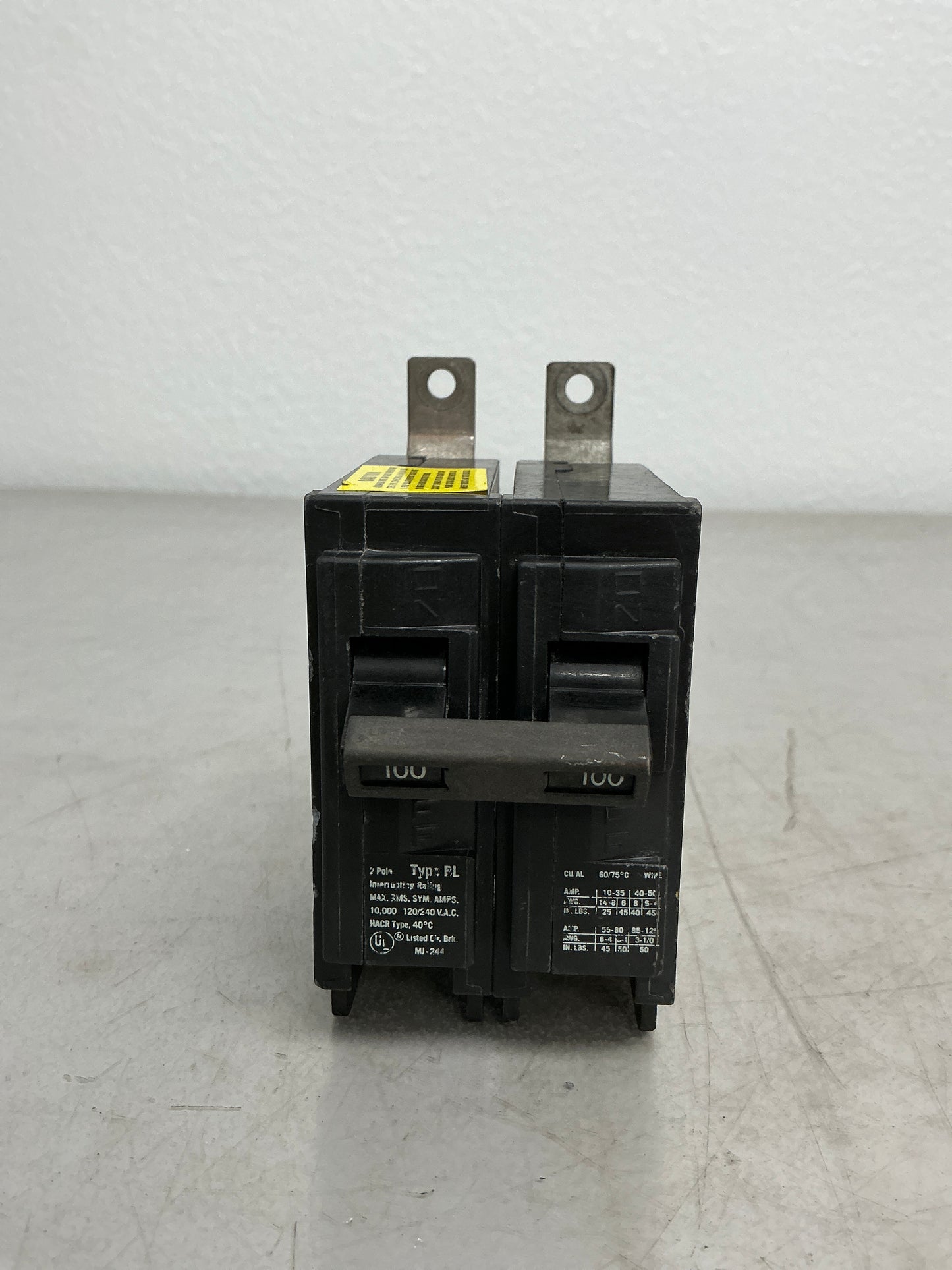 Used B2100 2 Pole, 100 Amps, 240 Volts Circuit Breaker