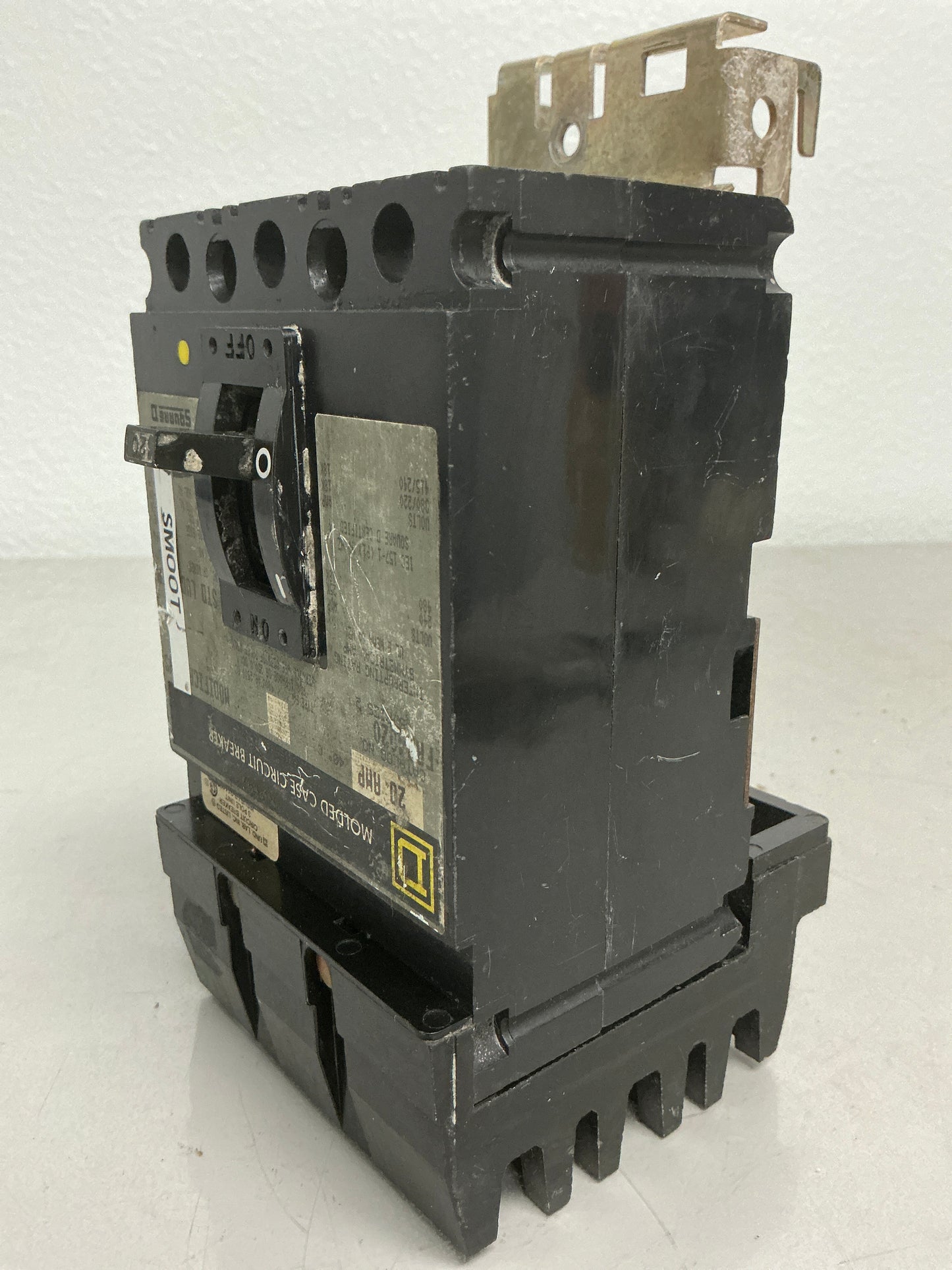 Used Square D FA34020 3 Pole, 20 Amps, 480 Volts