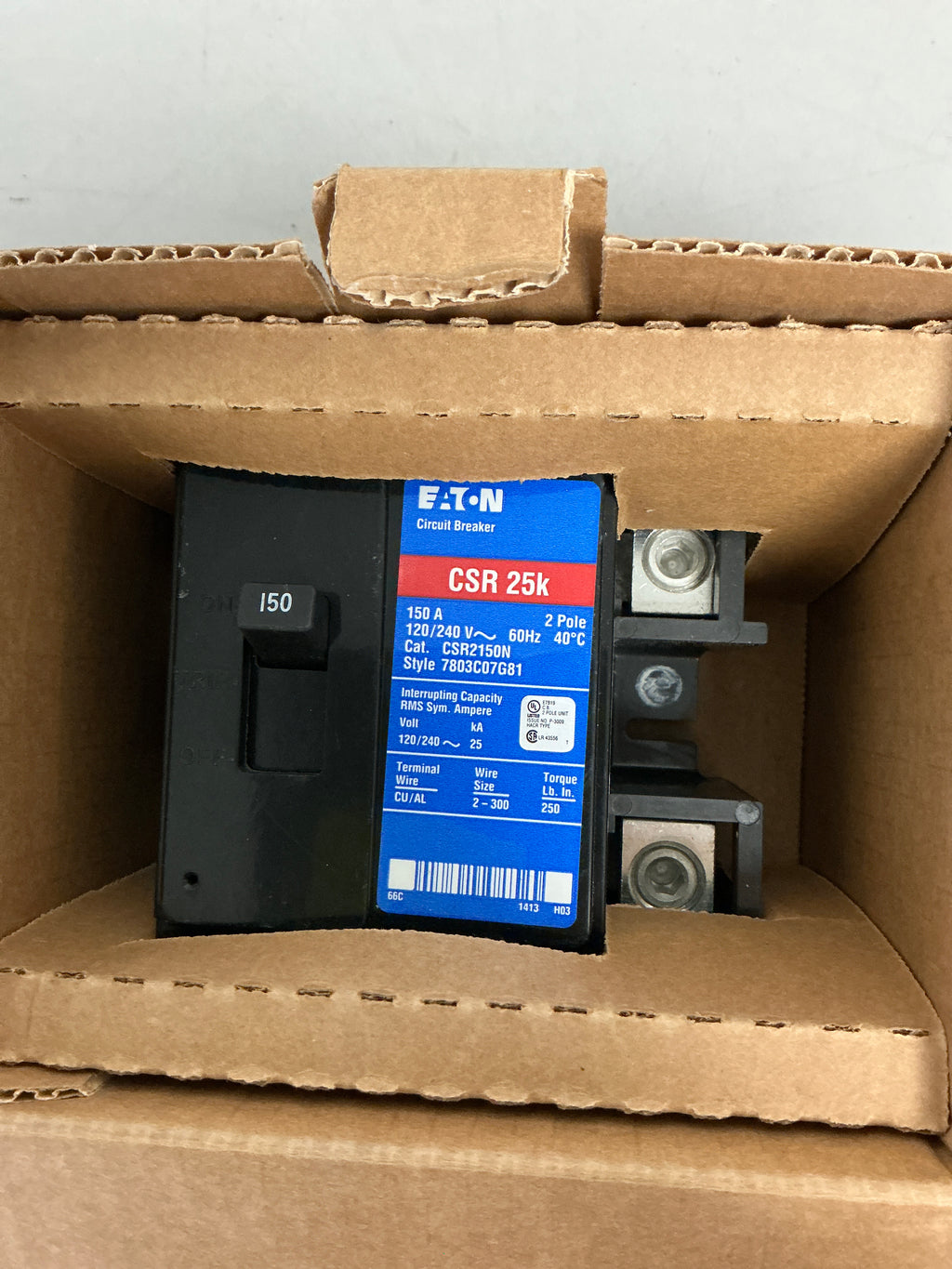 New Eaton CSR2150N 2 Pole, 150 Amps, 240 Volts