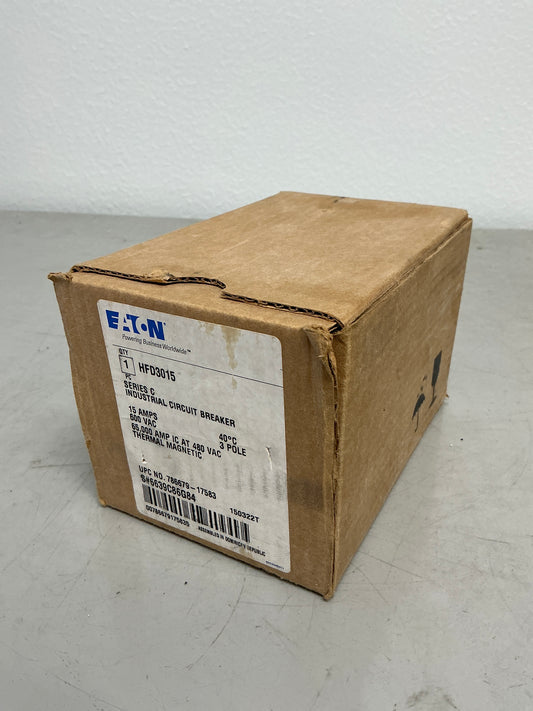New Eaton HFD3015 3 Poles, 15 Amps, 600 Volts