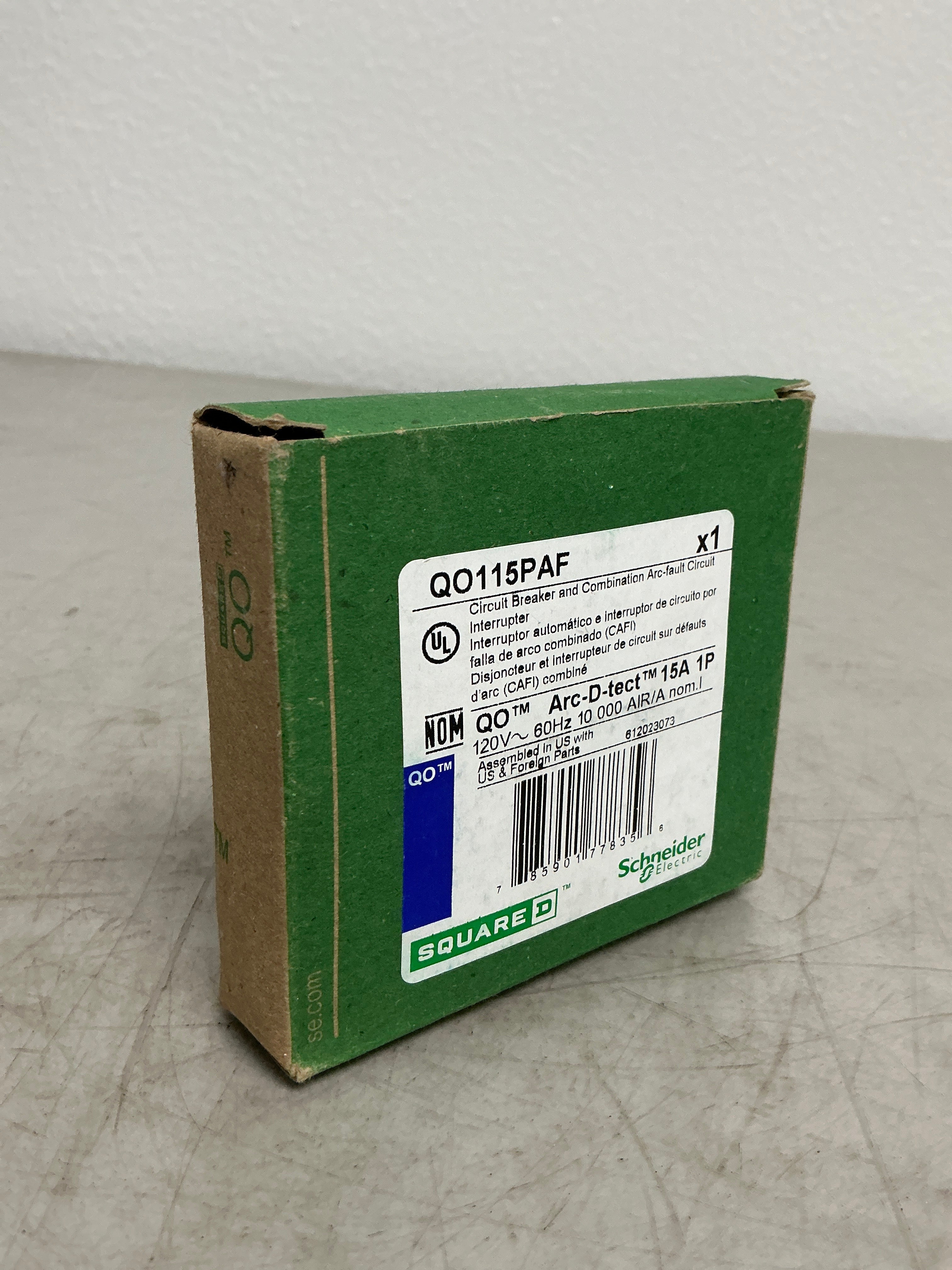 New Square D QO115PAF 1 Pole, 15 Amps, 120 Volts Circuit Breaker