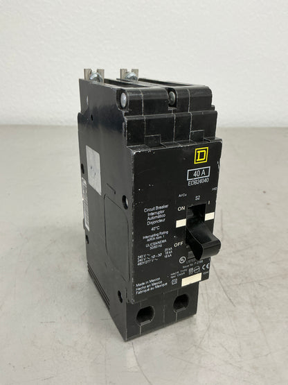 Used Square D EDB24040 2 Pole, 40 Amps, 480 Volts