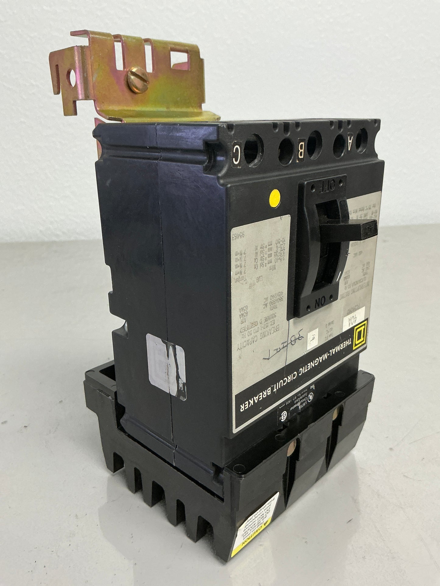 Used Square D FC34040 3 Pole, 40 Amps, 480 Volts