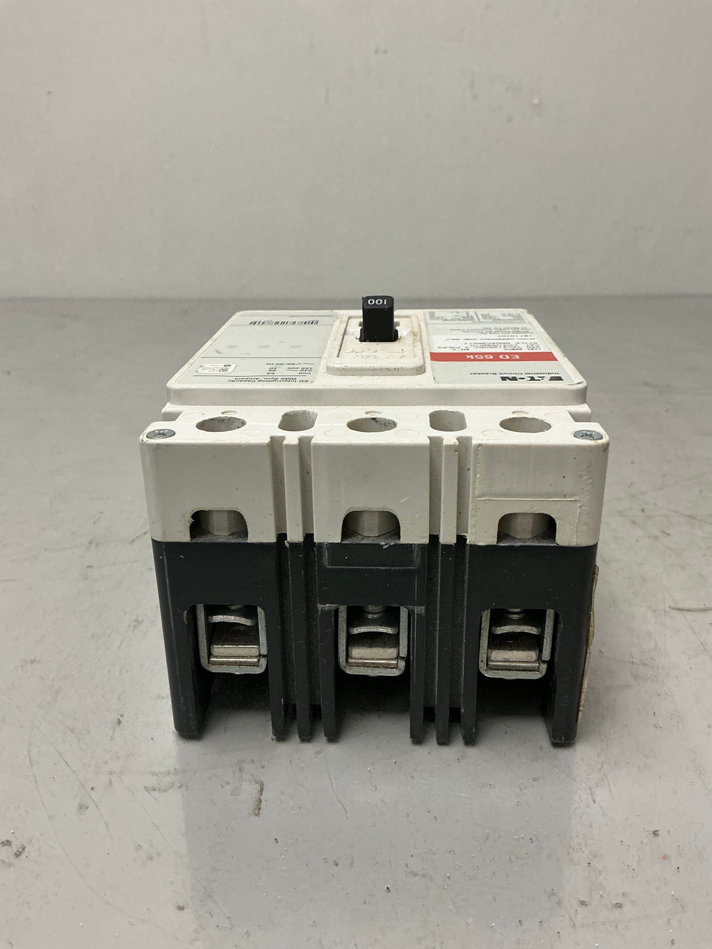 Used Eaton ED3100 3 Pole, 100 Amps, 240 Volts Circuit Breaker