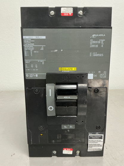 Used Square D LAP36400MB 3 Pole, 400 Amps Circuit Breaker