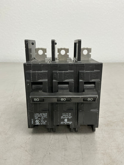 New Siemens BQ3B080 3 Pole, 80 Amps, 240 Volts