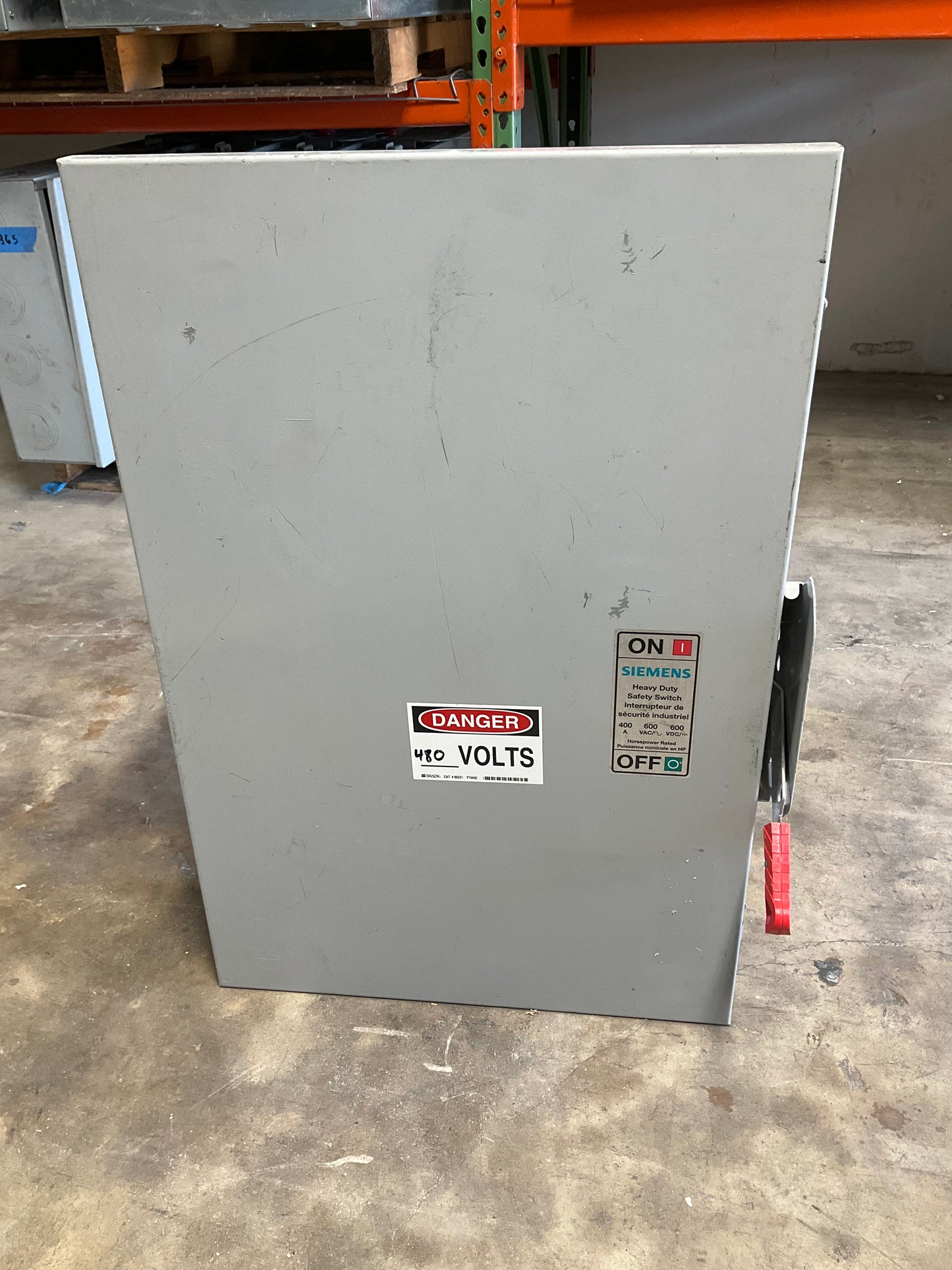 Used Siemens HNF365RA Disconnect 400 Amp 600 Volt Non Fuse Outdoor 3R