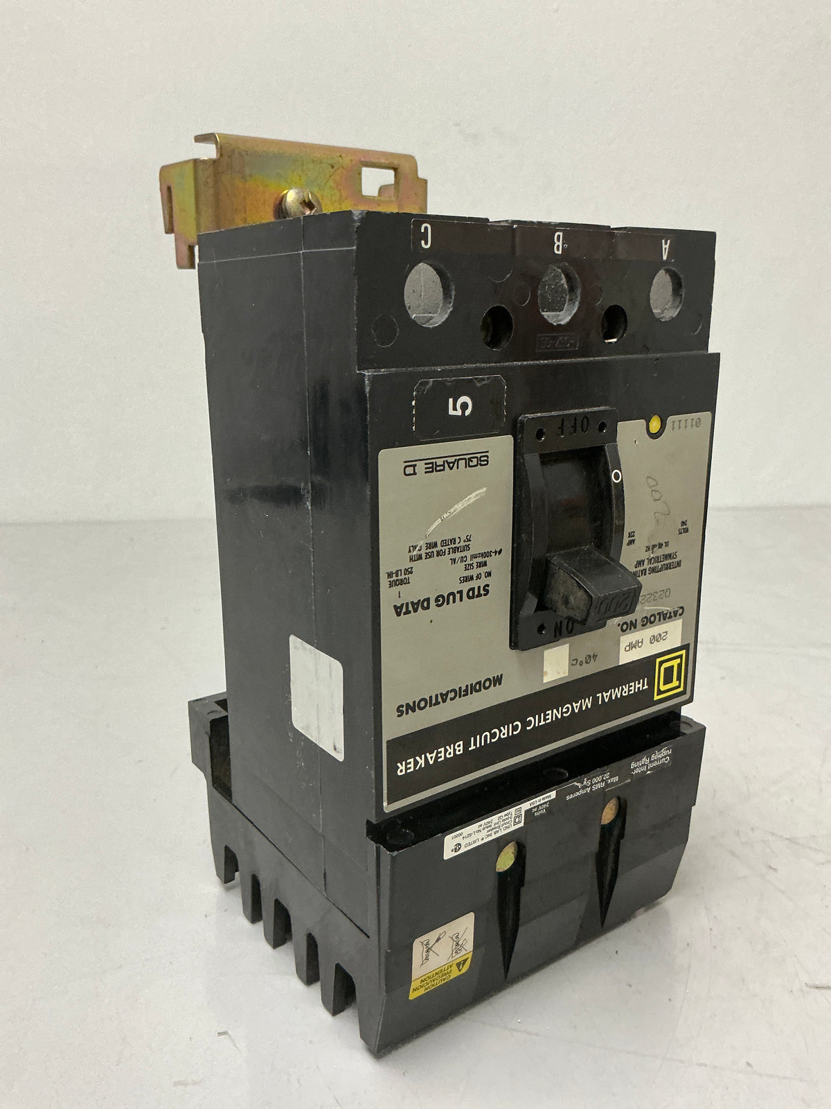 Used Square D Q232200 3 Pole, 200 Amps, 240 Volts Circuit Breaker