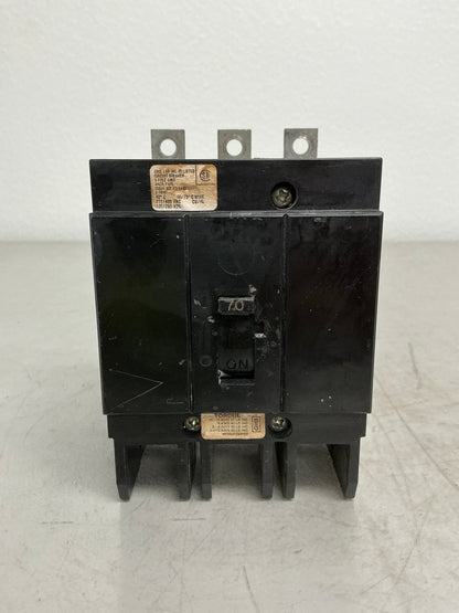 Used GHB3070 3 Pole, 70 Amps, 480 Volt