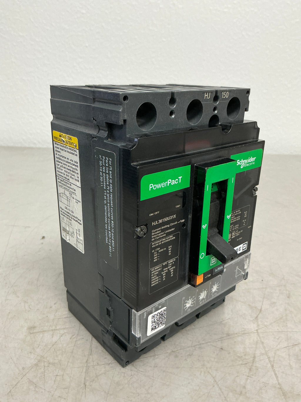 New Square D HJL36150U31X 3 Pole, 150 Amps Circuit Breaker