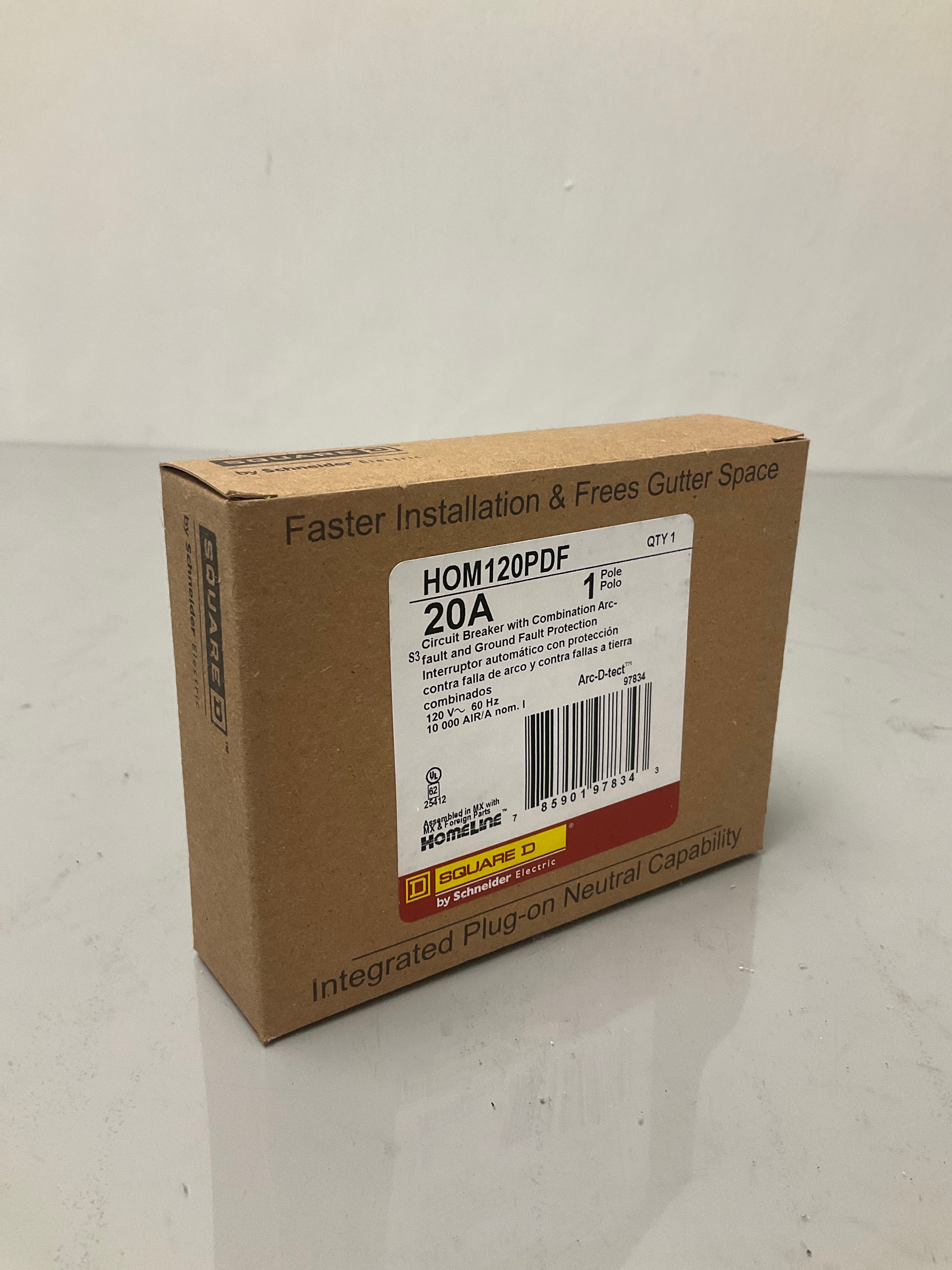 New Square D HOM120PDF 1 Pole, 20 Amps, 120 Volts Circuit Breaker
