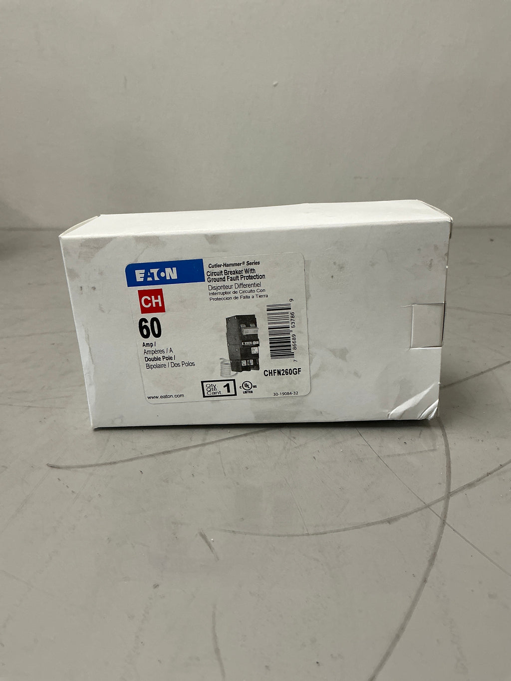 New Eaton CHFN260GF 2 Pole, 60 Amps, 240 Volts Circuit Breaker