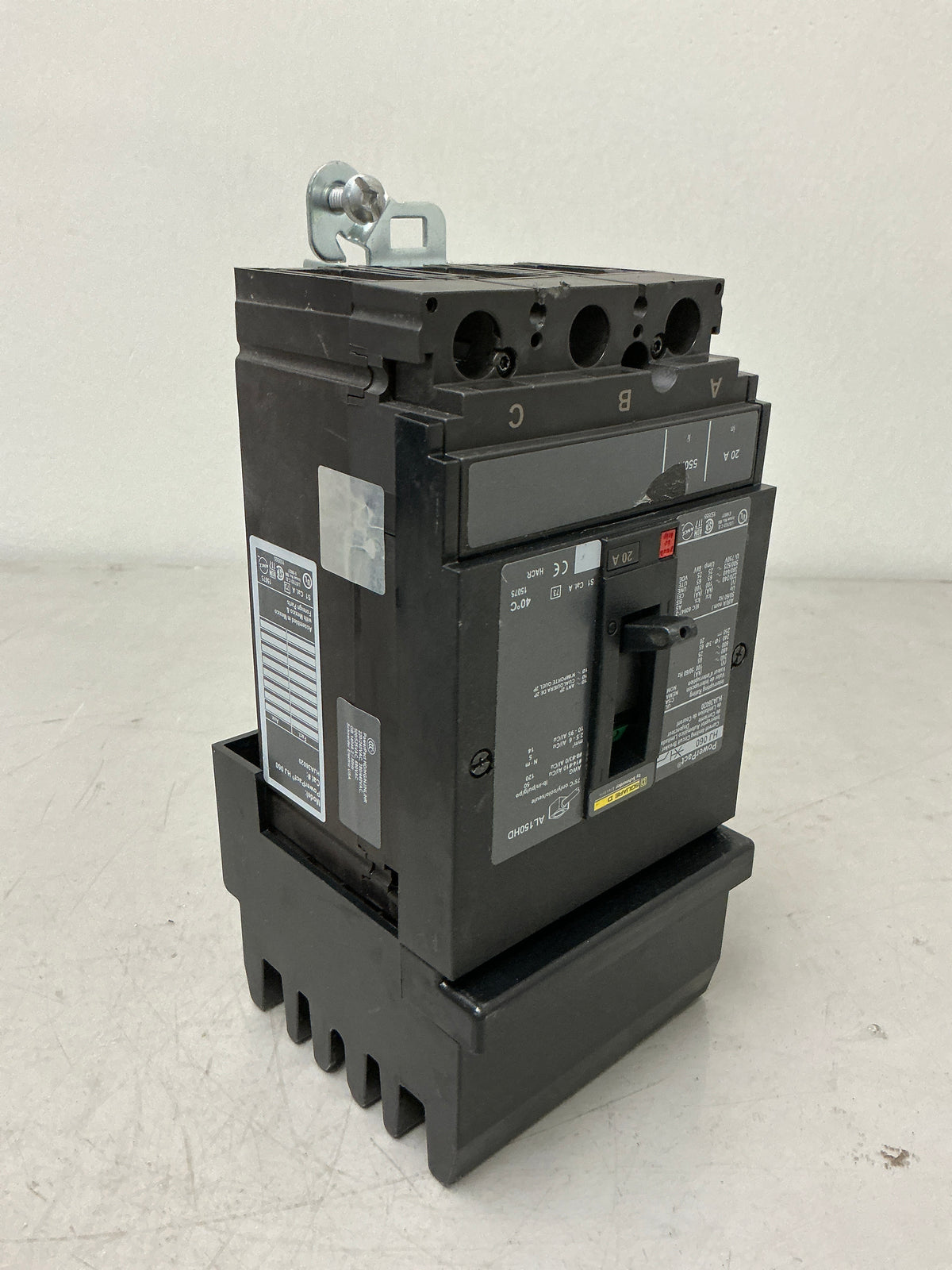 New Square D HJA36020 3 Pole, 20 Amps, 600 Volts Circuit Breaker