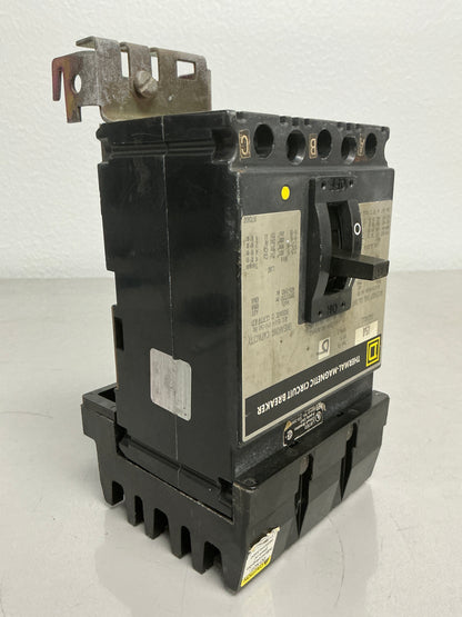 Used Square D FA34015 3 Pole, 15 Amps, 480 volts