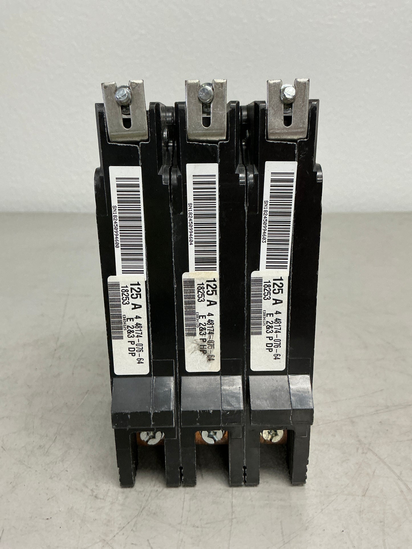 Used Square D EDB34125 3 Pole, 125 Amps, 480 Volts